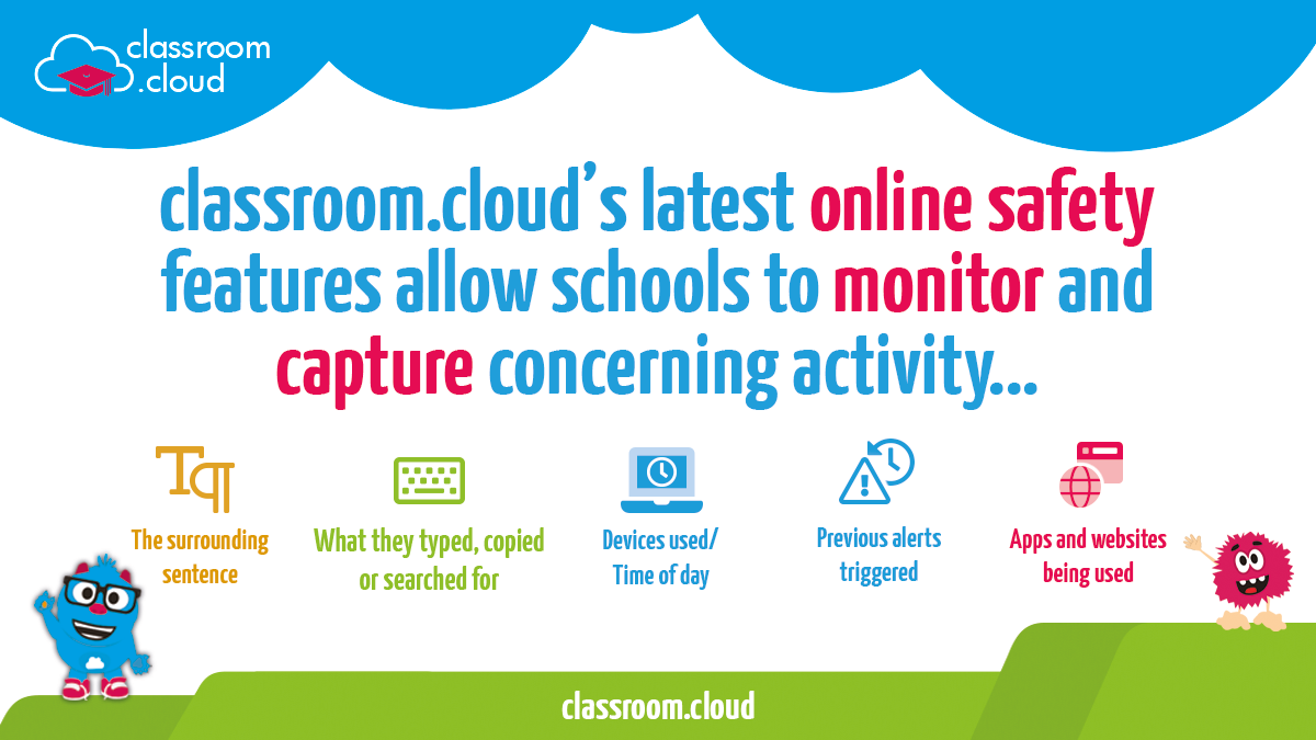 New safeguarding features added to classroom.cloud!